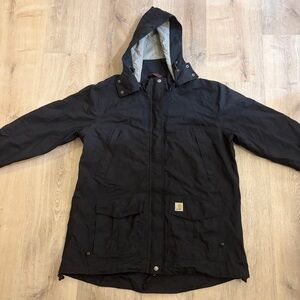Carhartt Rockford Rain Defender Jacket | Black (Youth XL fits Adult XS/S)